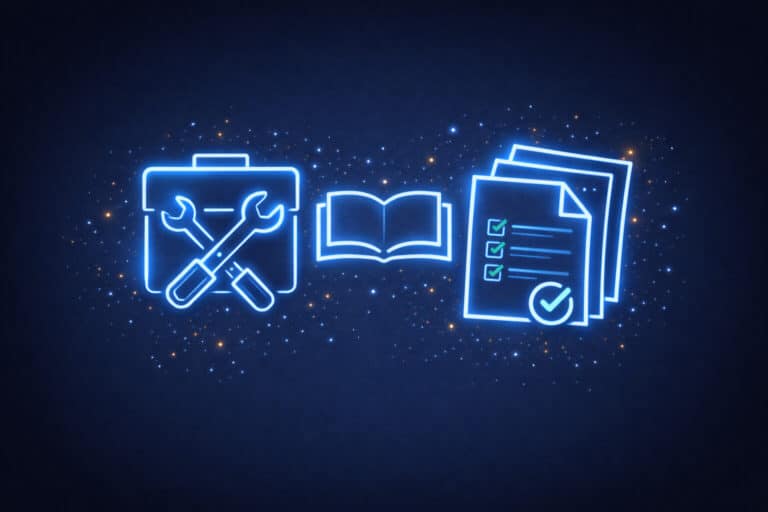 Illustration showing open-source digital toolkits and resources